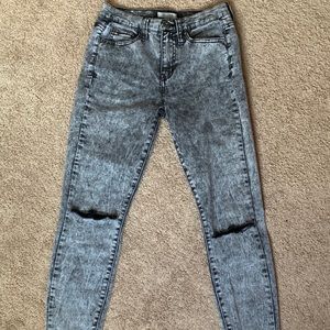acid wash jeggings